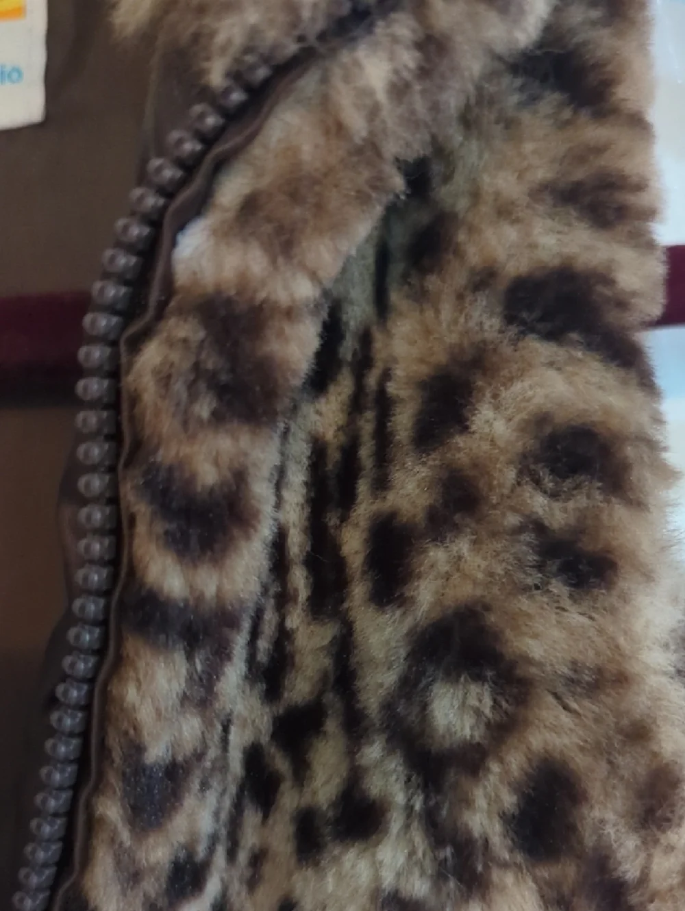 C&C California Faux Fur Leopard-Print Vest in Brown and Tan Size 10
